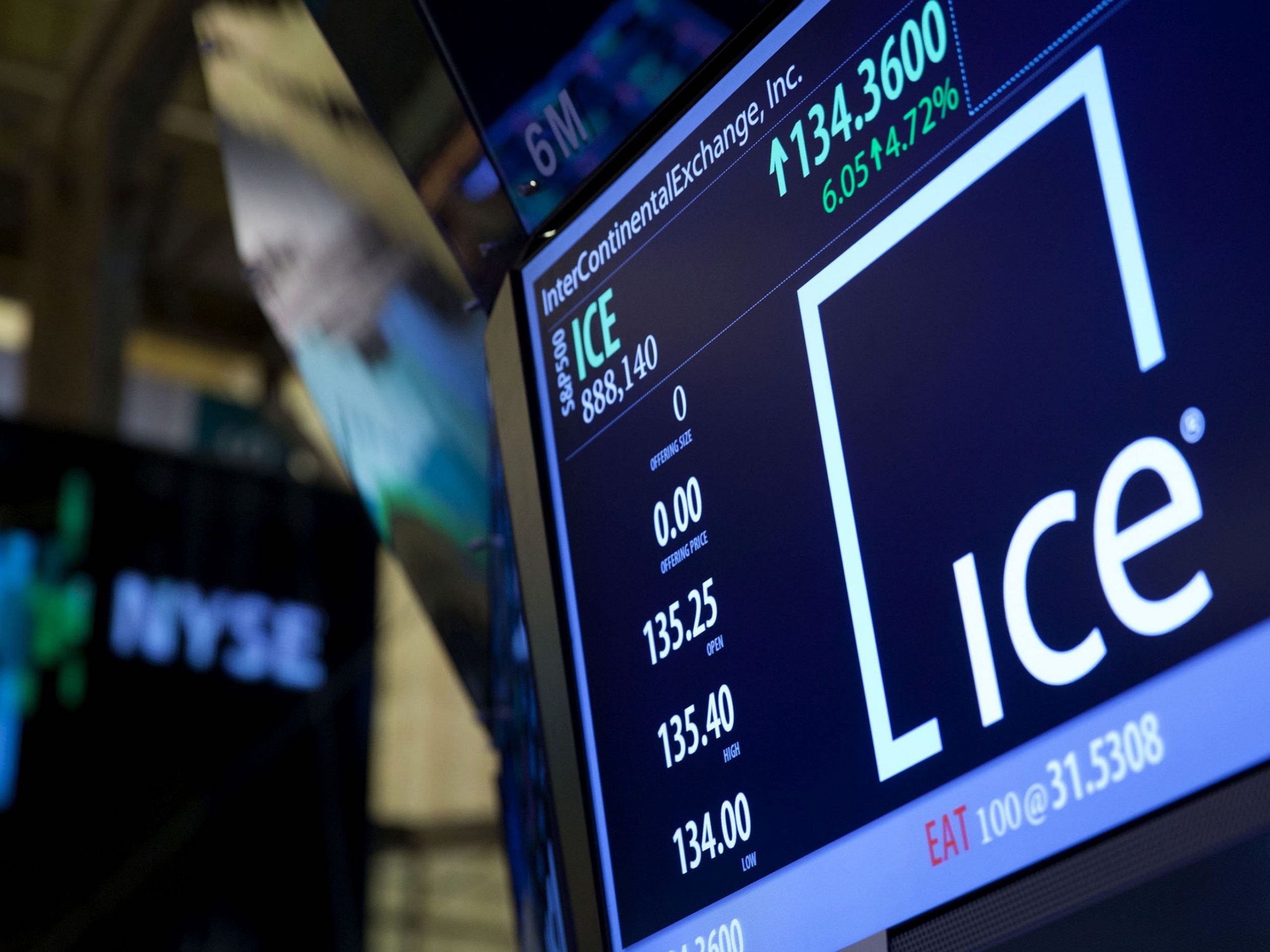 ICE là tập đoàn giao dịch lớn thứ 3 trên thế giới