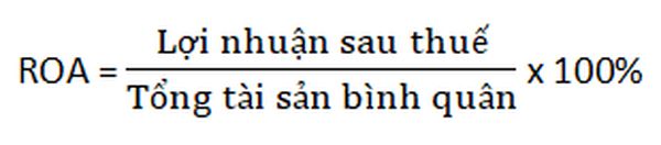 Công thức tính chỉ số ROA