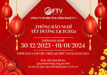 FTV THÔNG BÁO NGHỈ TẾT DƯƠNG LỊCH 2024